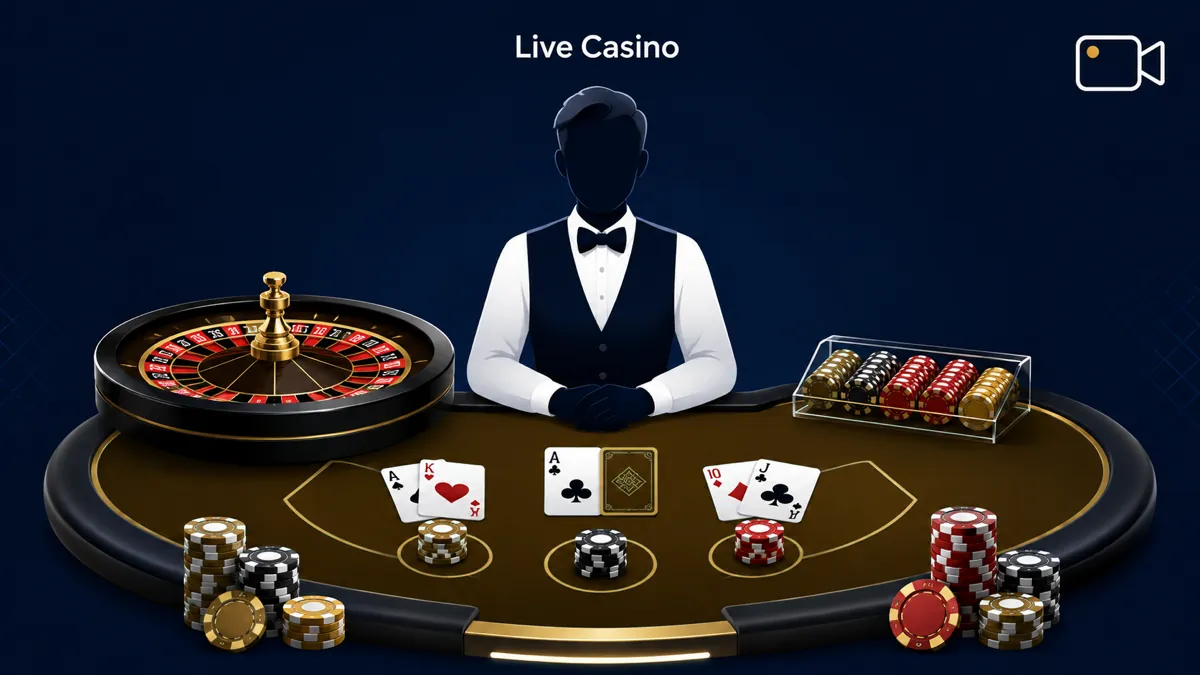 1Win live casino tables with real dealers