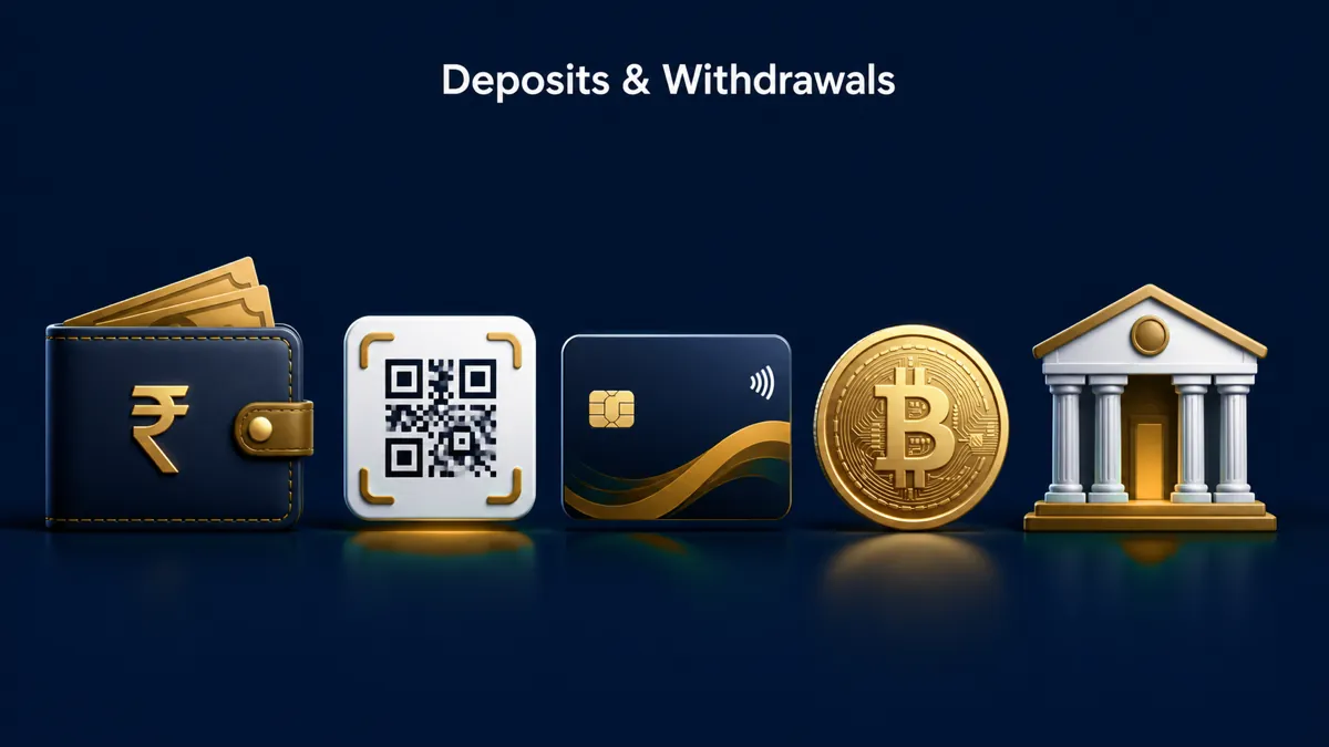 1Win deposit and withdrawal methods in India