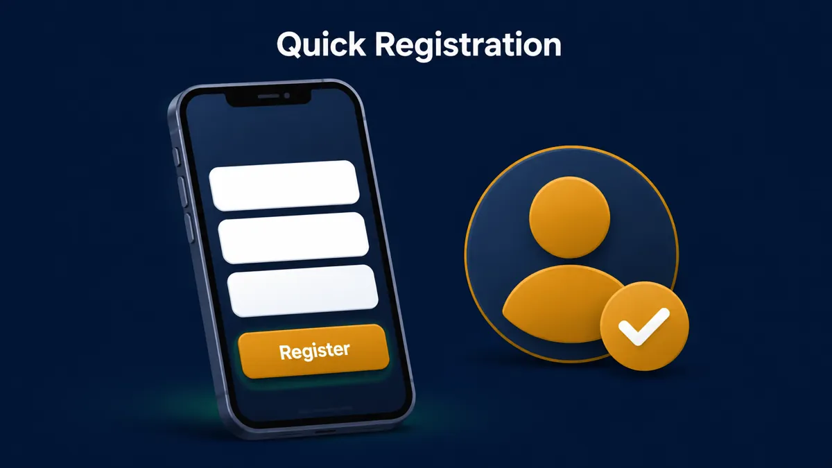 1Win Online registration and login form